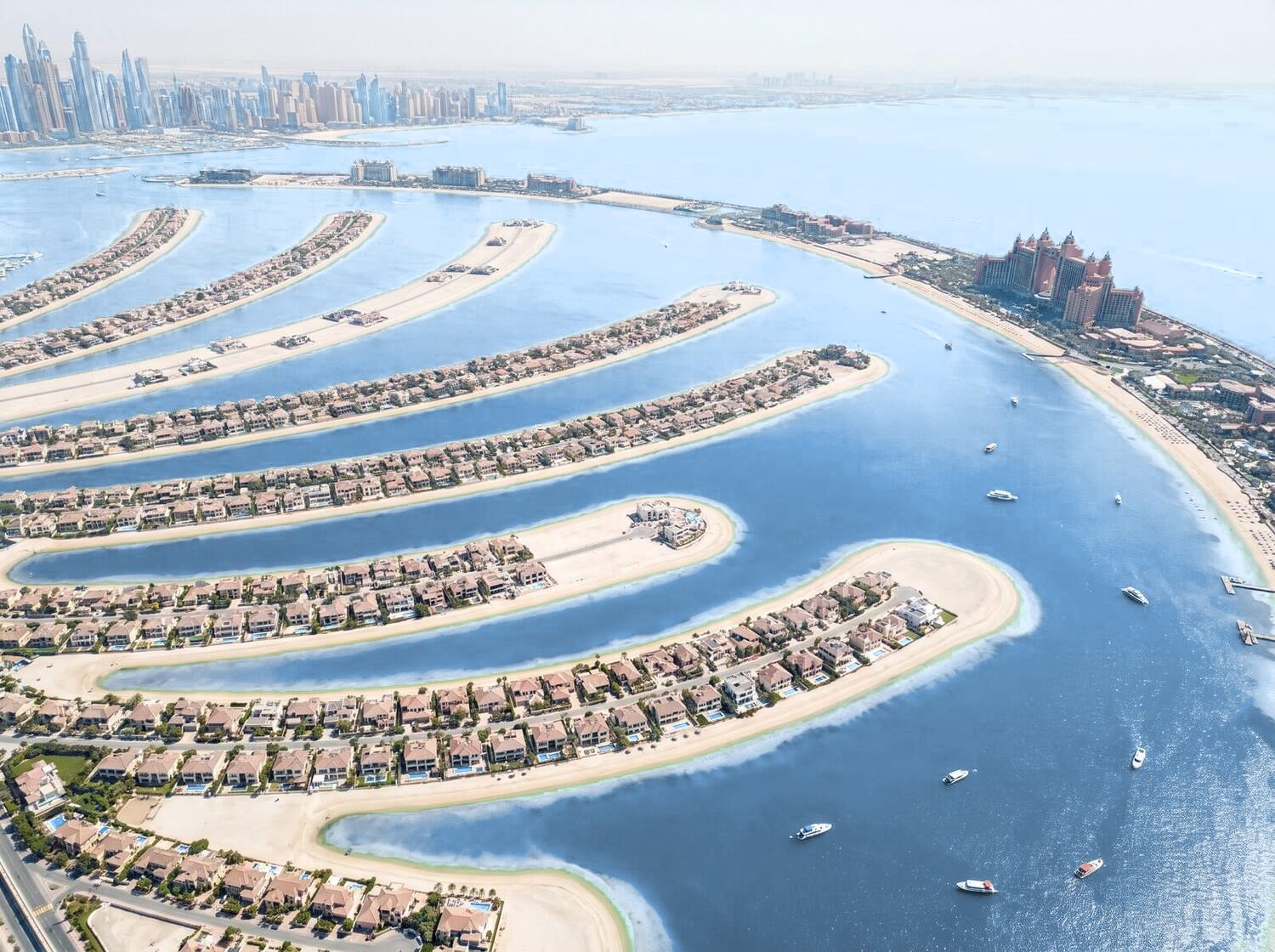 Palm Jumeirah from above